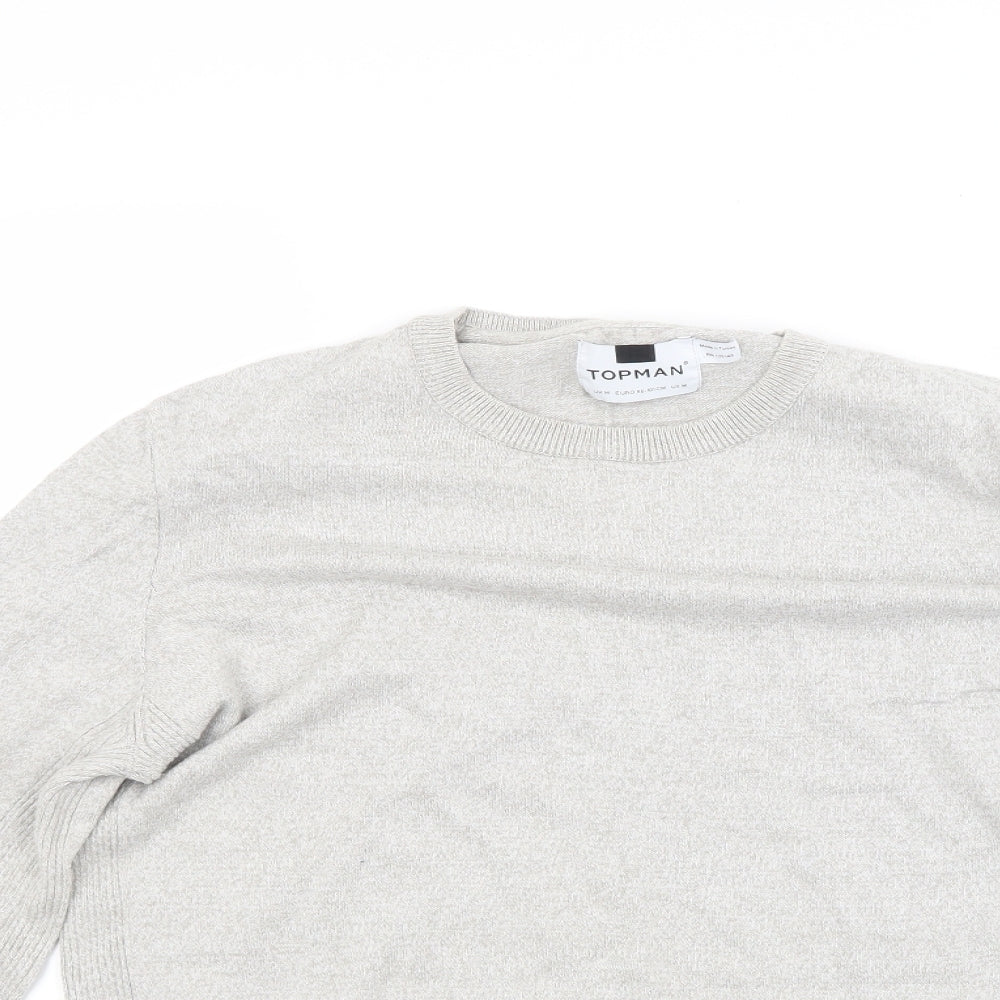 Topman Mens Grey   Pullover Jumper Size M
