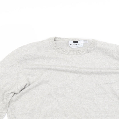 Topman Mens Grey   Pullover Jumper Size M