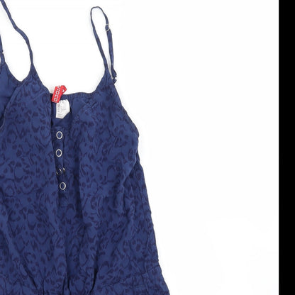 Divided Womens Blue Animal Print  Shorts One-Piece Size 8