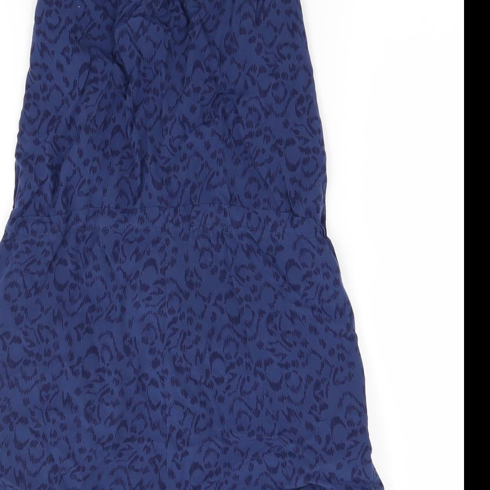 Divided Womens Blue Animal Print  Shorts One-Piece Size 8