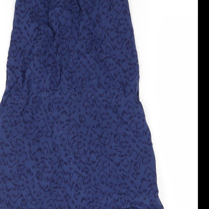 Divided Womens Blue Animal Print  Shorts One-Piece Size 8