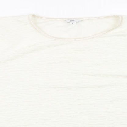 Womens UK Size XL Klass White Basic T-Shirt