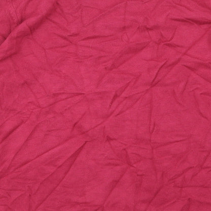 Womens UK Size 14 Love knitwear Pink Basic T-Shirt