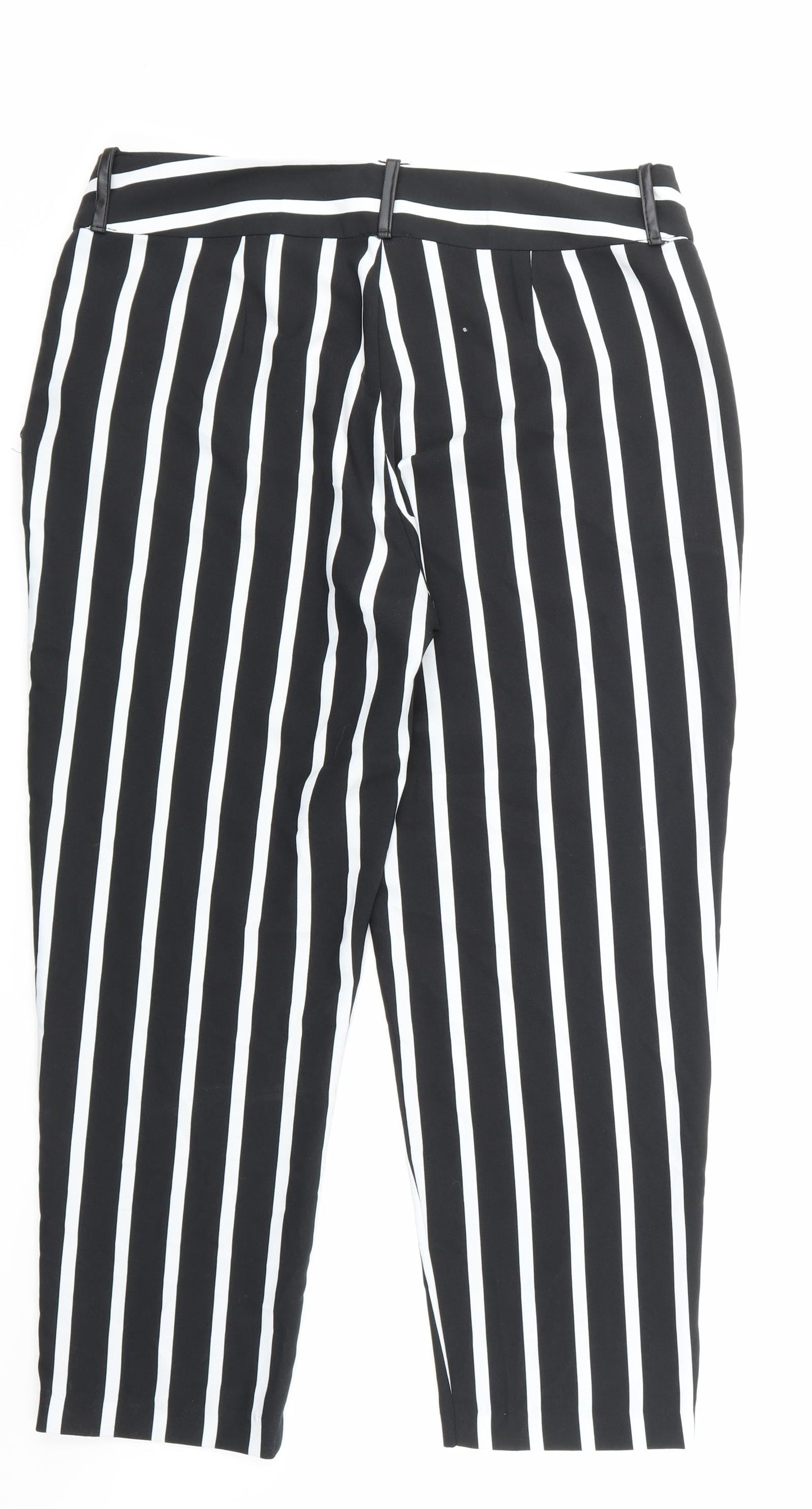 Womens UK Size 12 Peacocks Slim Fit  Black Trousers