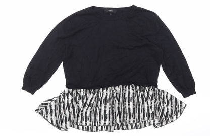 Womens UK Size 12 NEXT Black Basic T-Shirt