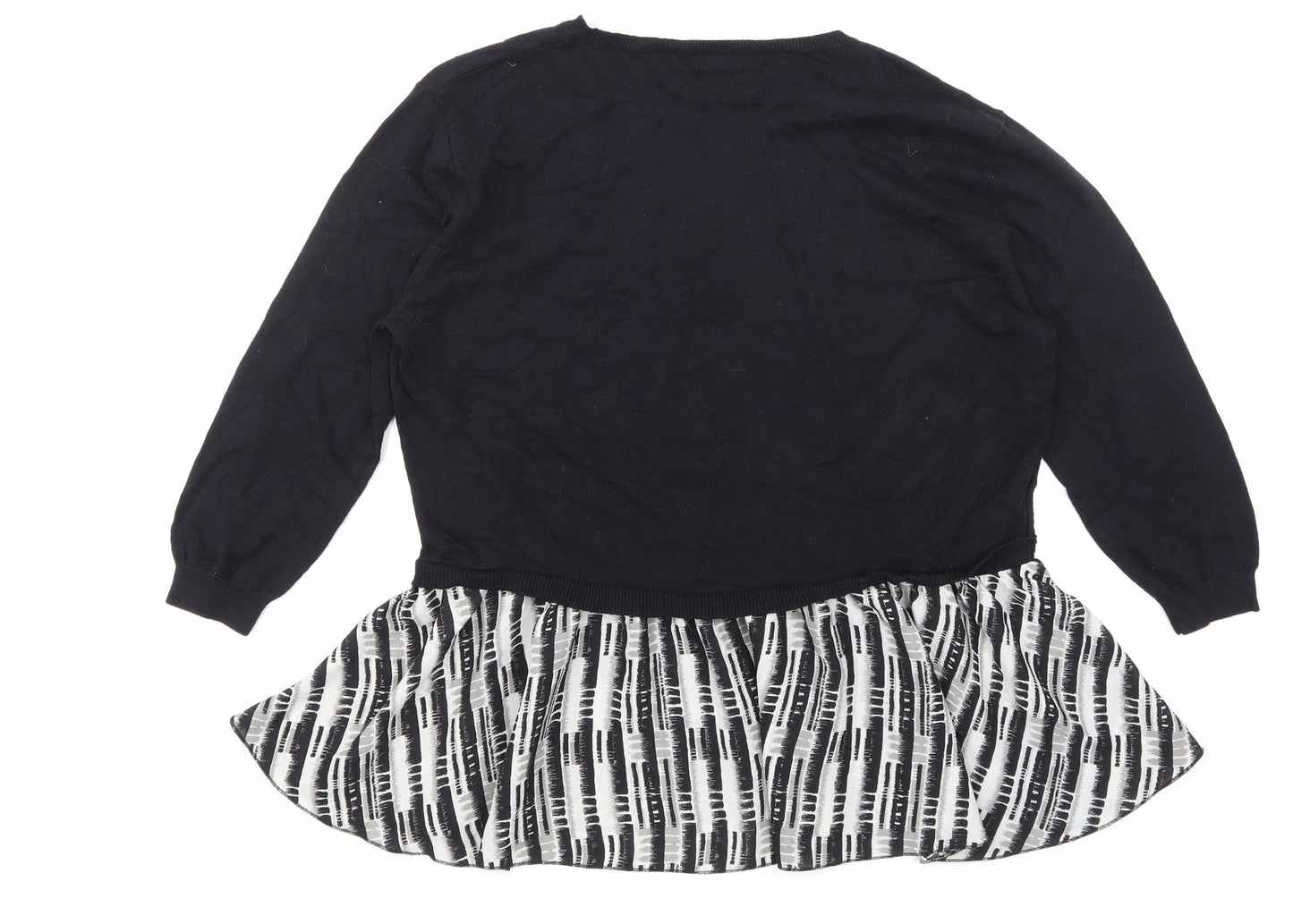 Womens UK Size 12 NEXT Black Basic T-Shirt
