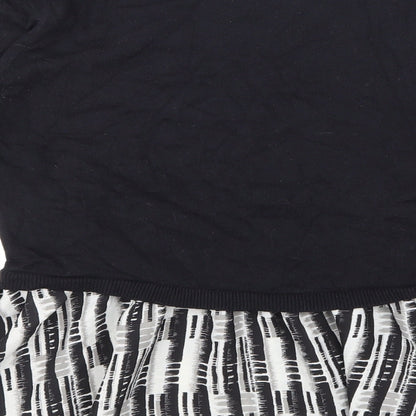 Womens UK Size 12 NEXT Black Basic T-Shirt