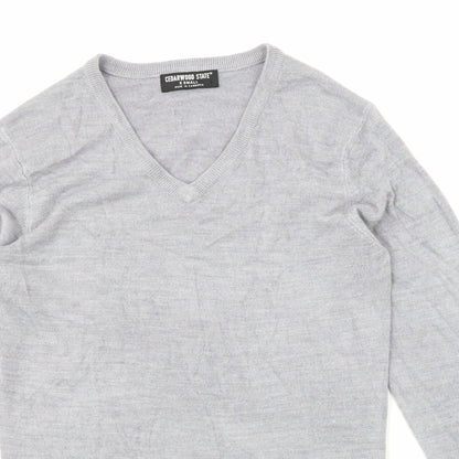 Mens UK Size XS Cedar Wood State Grey Pullover Sweatshirt