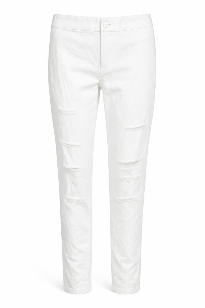 Womens UK Size 28 in Topshop Regular Fit Skinny White Jeans