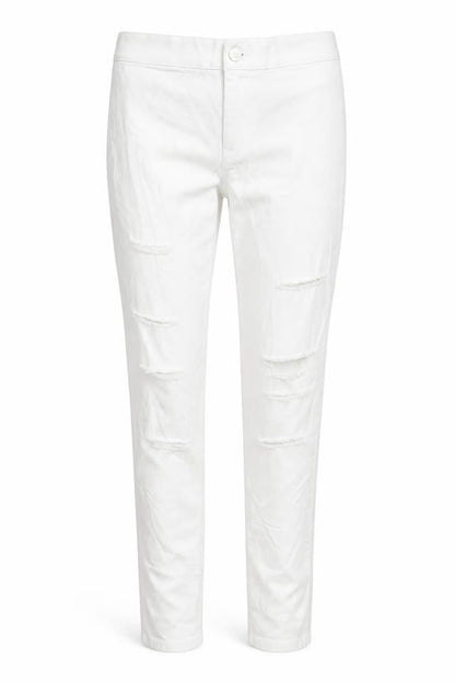 Womens UK Size 28 in Topshop Regular Fit Skinny White Jeans