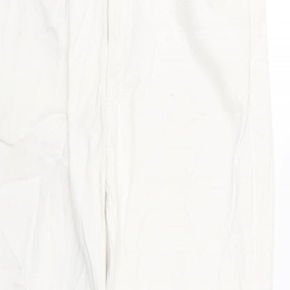 Womens UK Size 8 Marks and Spencer Regular Fit Straight White Jeans