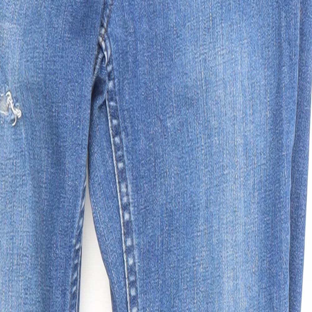 Topshop Womens Blue  Denim Skinny Jeans Size 28 in L30 in