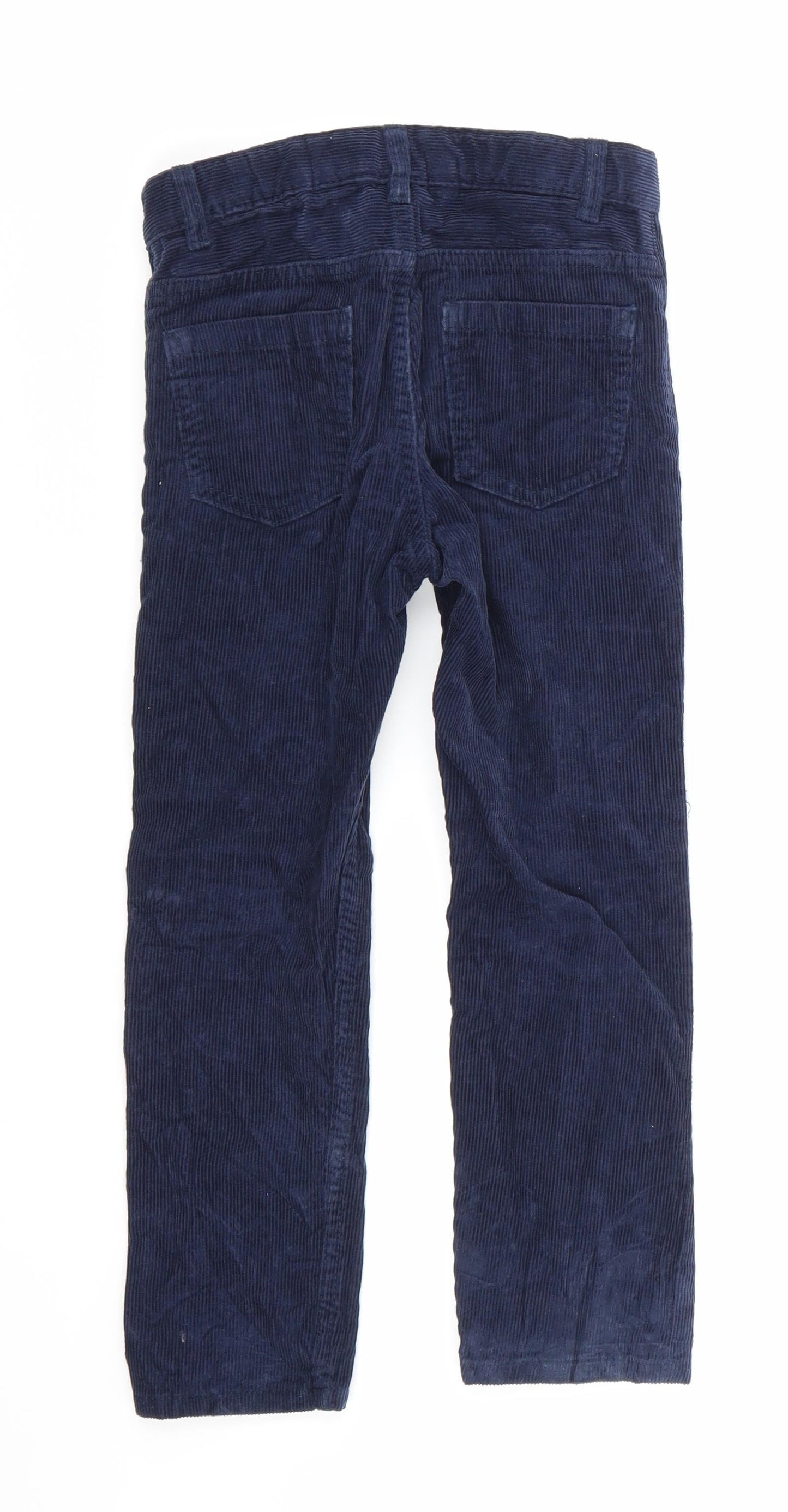 H&M Girls Blue  Velvet Skinny Jeans Size 5-6 Years