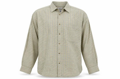 Mens UK Size 16 Preworn Yellow  Button-Up Long Sleeve Casual Shirt