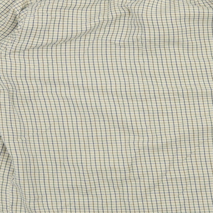 Mens UK Size 16 Preworn Yellow  Button-Up Long Sleeve Casual Shirt