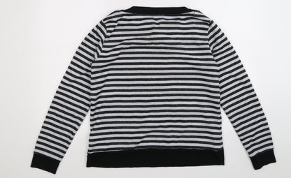OVS Womens Multicoloured Striped  Pullover Sweatshirt Size L