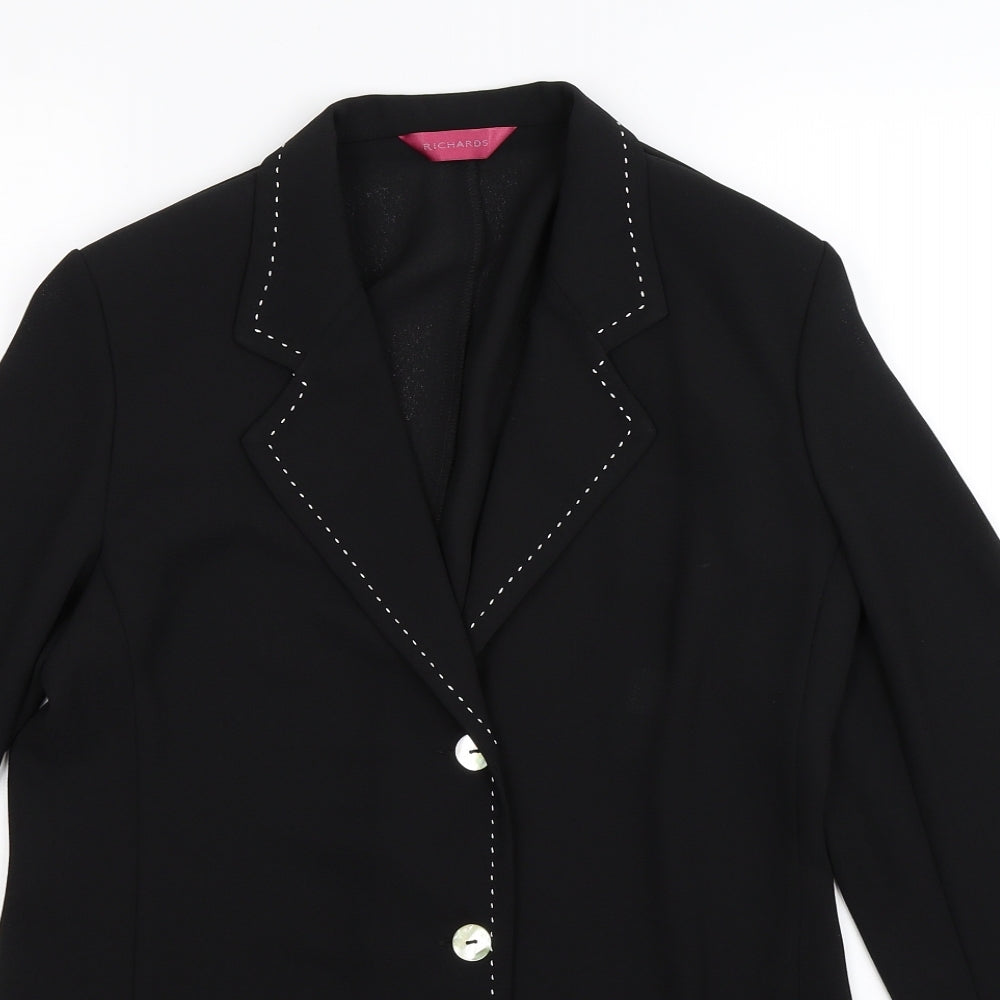 Womens UK Size 10 Richards Regular Black Suit Jacket