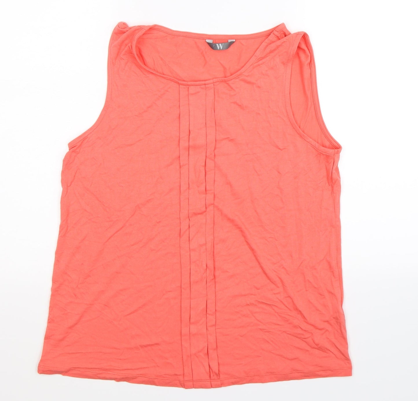 Womens UK Size 14 BHS Pink Basic Tank