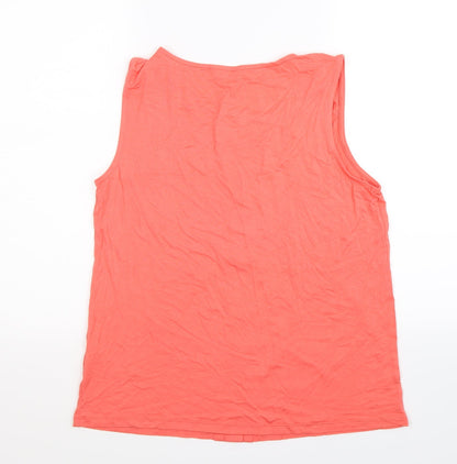 Womens UK Size 14 BHS Pink Basic Tank