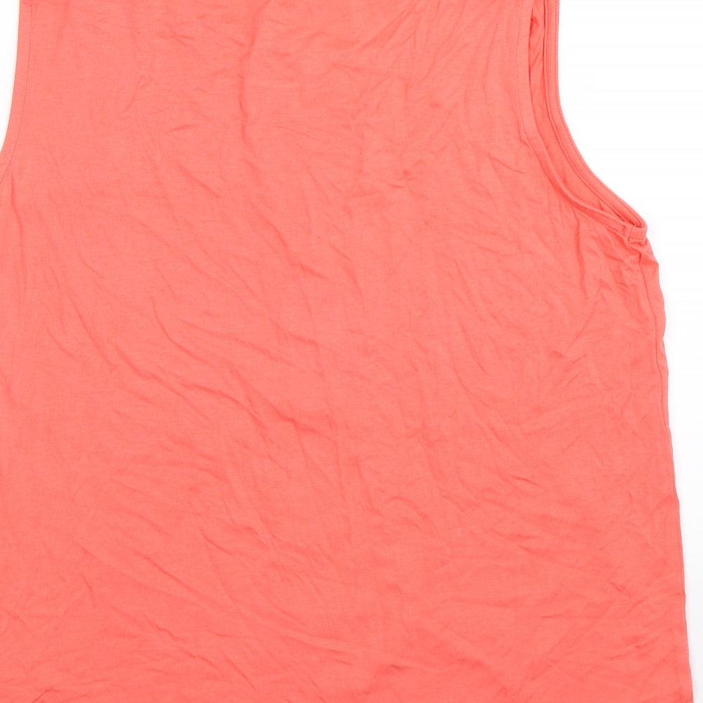 Womens UK Size 14 BHS Pink Basic Tank