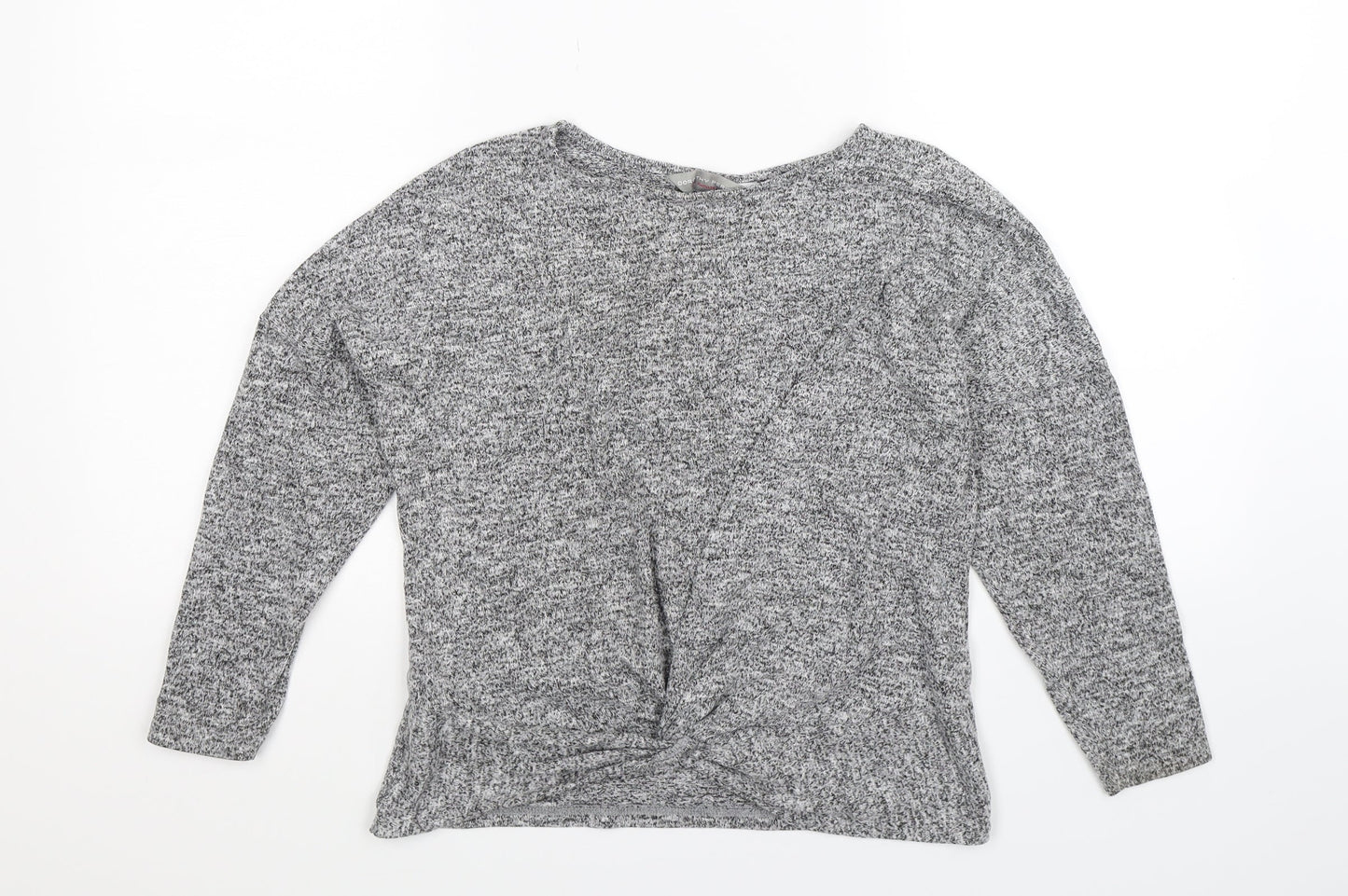 Dorothy Perkins Womens Grey  Knit Pullover Jumper Size 6
