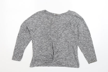 Dorothy Perkins Womens Grey  Knit Pullover Jumper Size 6