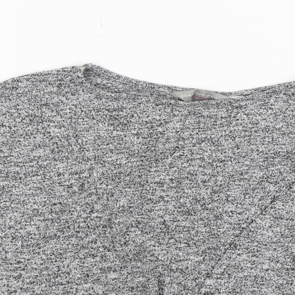 Dorothy Perkins Womens Grey  Knit Pullover Jumper Size 6