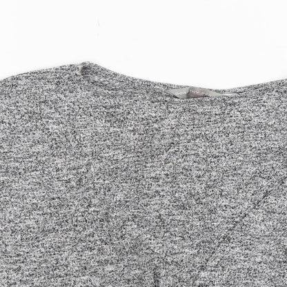 Dorothy Perkins Womens Grey  Knit Pullover Jumper Size 6