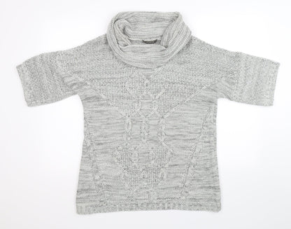 Oasis Womens Grey  Knit Pullover Jumper Size M