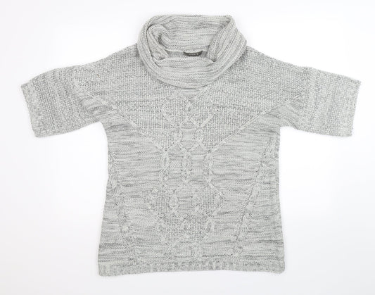 Oasis Womens Grey  Knit Pullover Jumper Size M