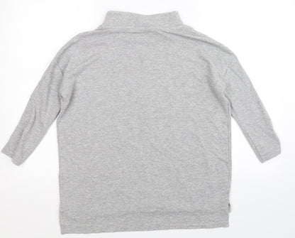 Nutmeg Womens Grey   Pullover Jumper Size 8  - Oversized