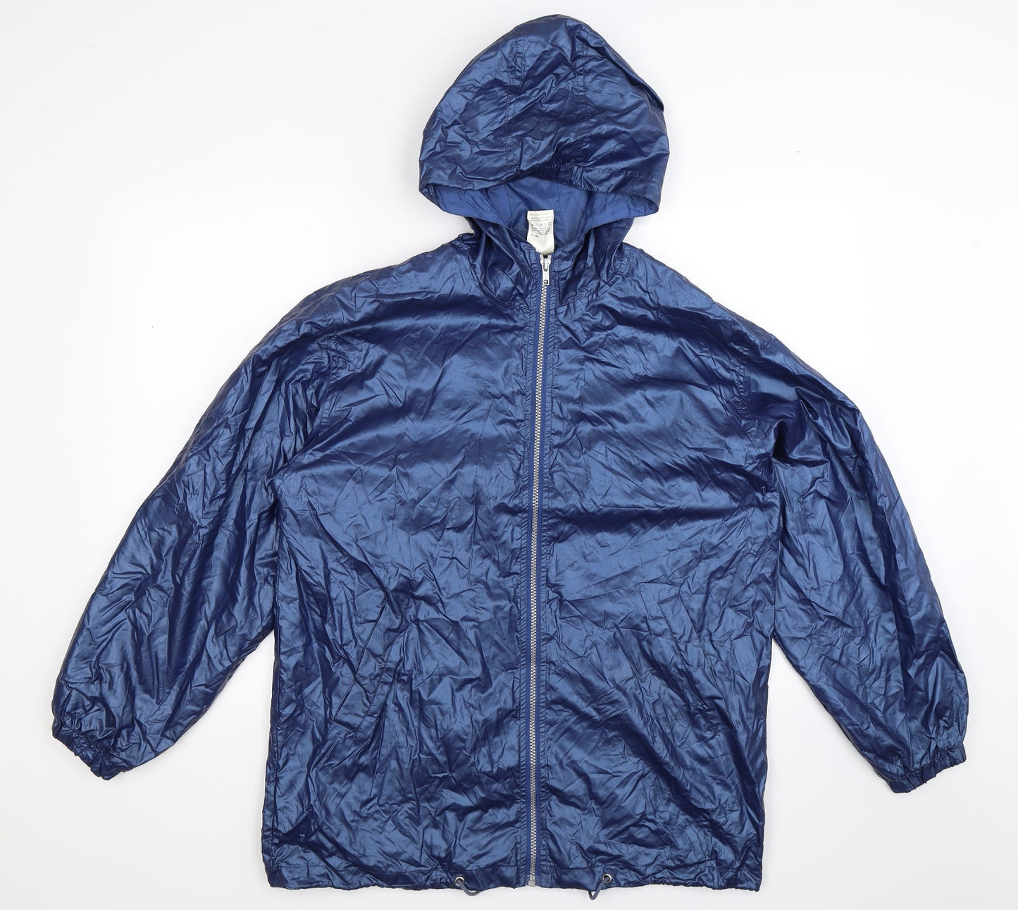 Girl Talk Womens Blue   Rain Coat Coat Size 18