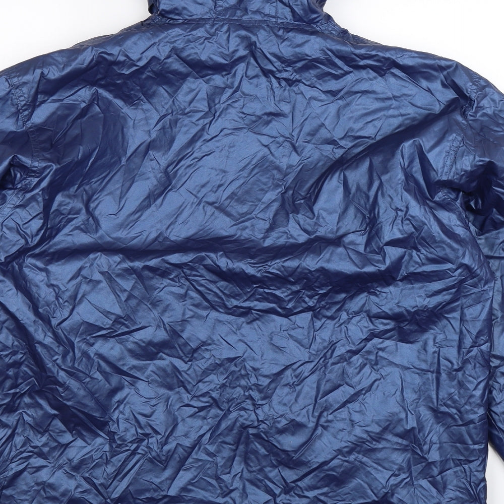 Girl Talk Womens Blue   Rain Coat Coat Size 18