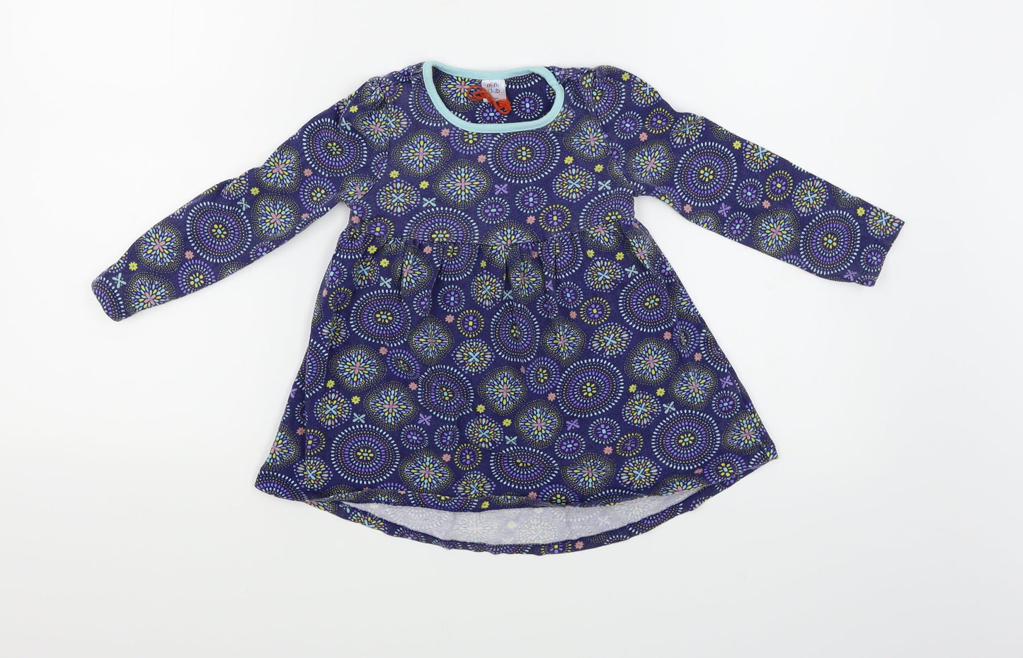 Mini Club Girls Purple Floral  A-Line  Size 2-3 Years