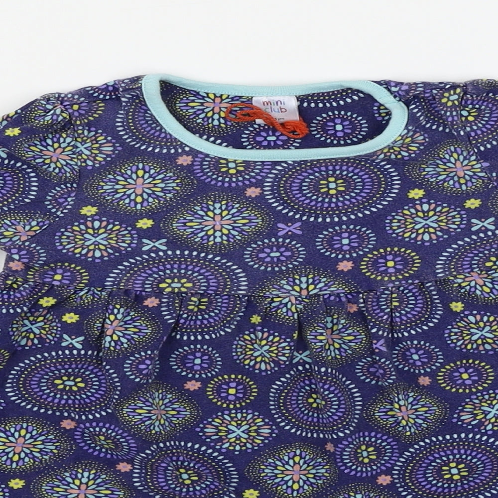 Mini Club Girls Purple Floral  A-Line  Size 2-3 Years
