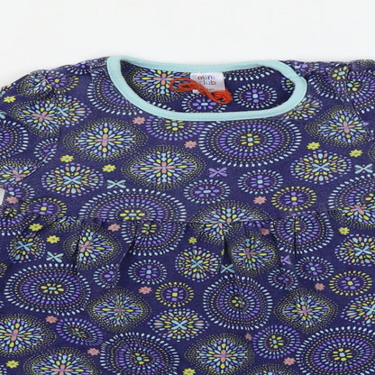 Mini Club Girls Purple Floral  A-Line  Size 2-3 Years
