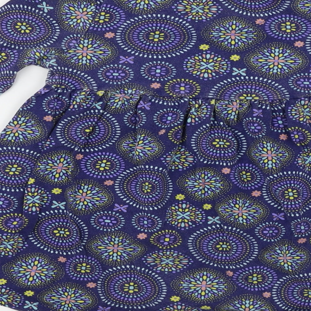 Mini Club Girls Purple Floral  A-Line  Size 2-3 Years