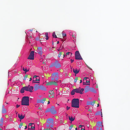 Mini Club Girls Pink Animal Print  A-Line  Size 3-4 Years