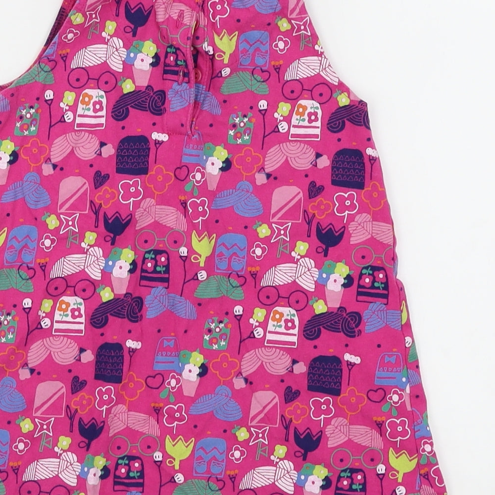 Mini Club Girls Pink Animal Print  A-Line  Size 3-4 Years