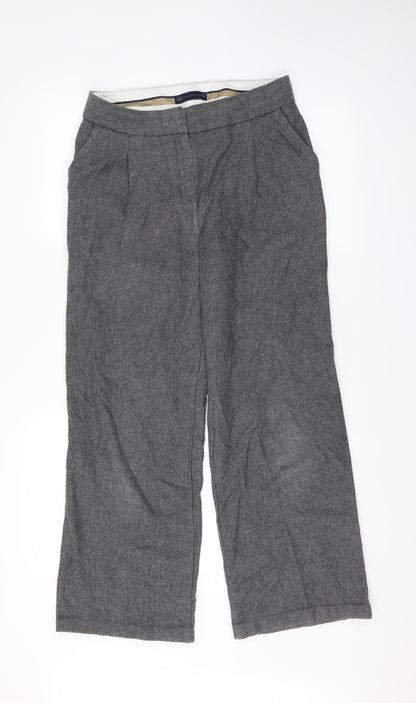 Womens UK Size 10 Marks and Spencer Regular Fit Dress Pants Grey Trousers
