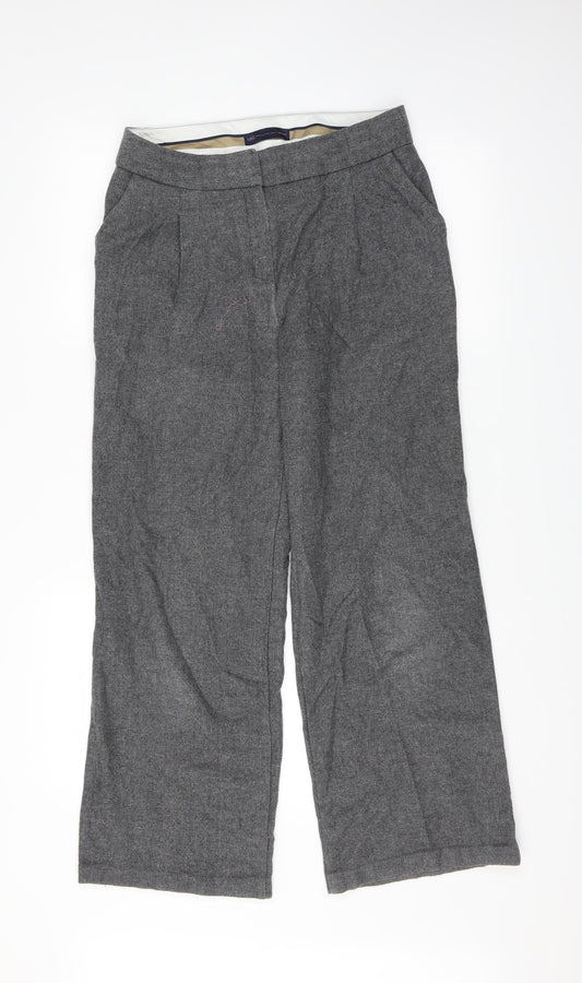 Womens UK Size 10 Marks and Spencer Regular Fit Dress Pants Grey Trousers