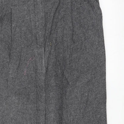 Womens UK Size 10 Marks and Spencer Regular Fit Dress Pants Grey Trousers