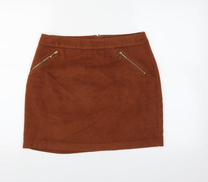 George Womens Brown   A-Line Skirt Size 12