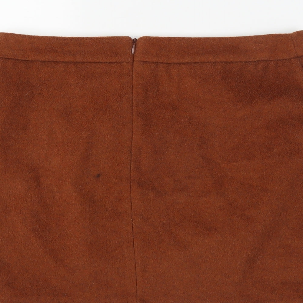 George Womens Brown   A-Line Skirt Size 12