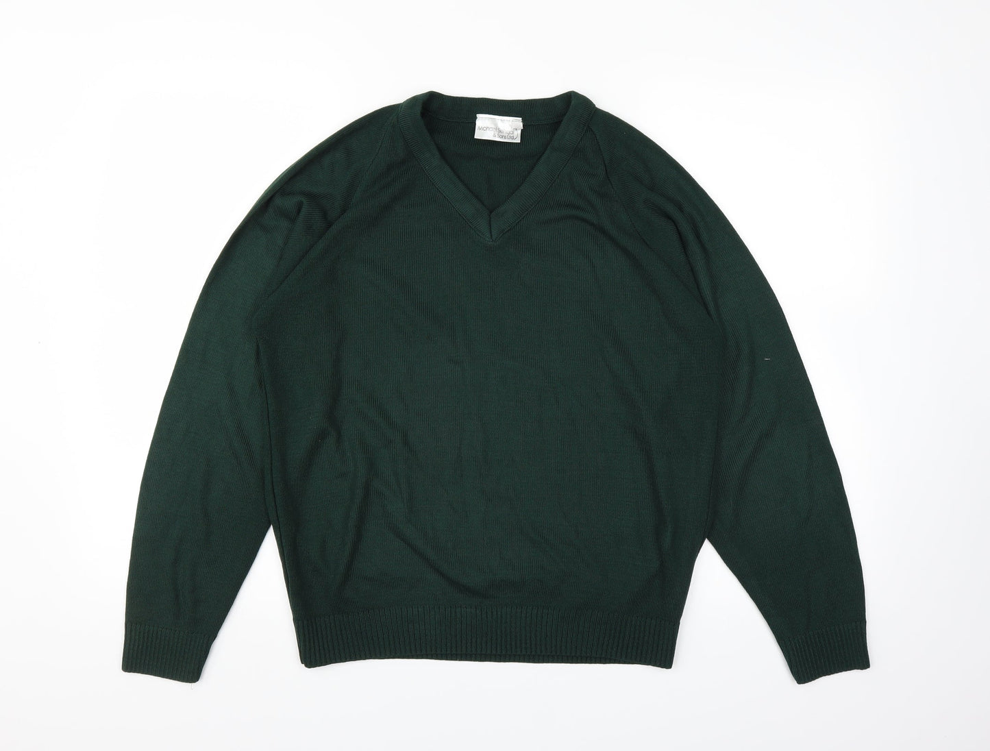 Michael Sehgal Mens Green   Pullover Jumper Size S