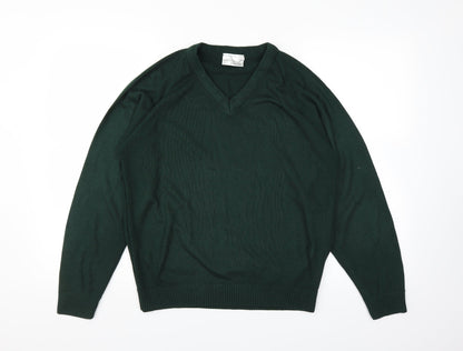Michael Sehgal Mens Green   Pullover Jumper Size S
