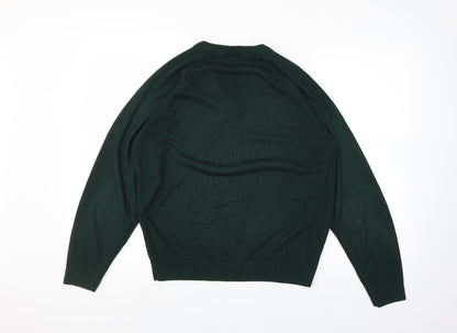 Michael Sehgal Mens Green   Pullover Jumper Size S