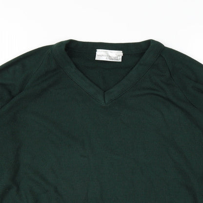 Michael Sehgal Mens Green   Pullover Jumper Size S