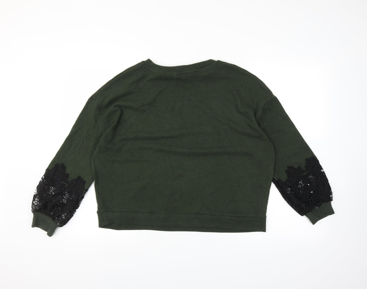 Dorothy Perkins Womens Green   Pullover Jumper Size 14