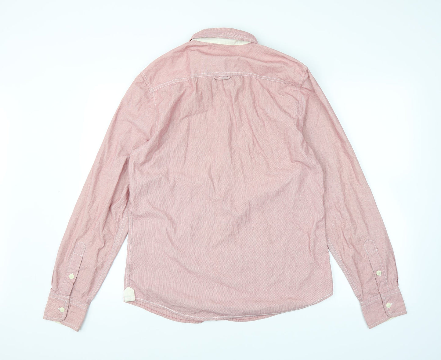 Mens UK Collar Size M Easy Smart Pink  Dress Shirt